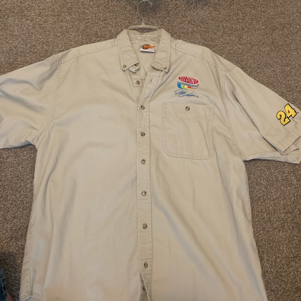 Winners Circle Jeff Gordon DuPont button up